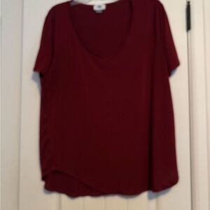 Old Navy Deep Red Short Sleeve Top